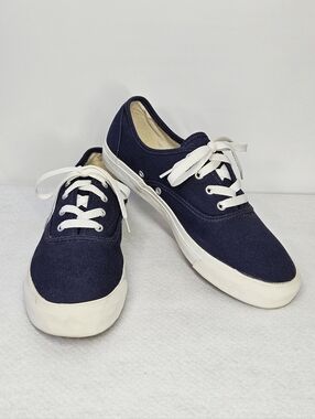 Pro Keds Size 9 Sneakers Blue Navy Cotton Canvas Flats Lace-up Low Top Tennis